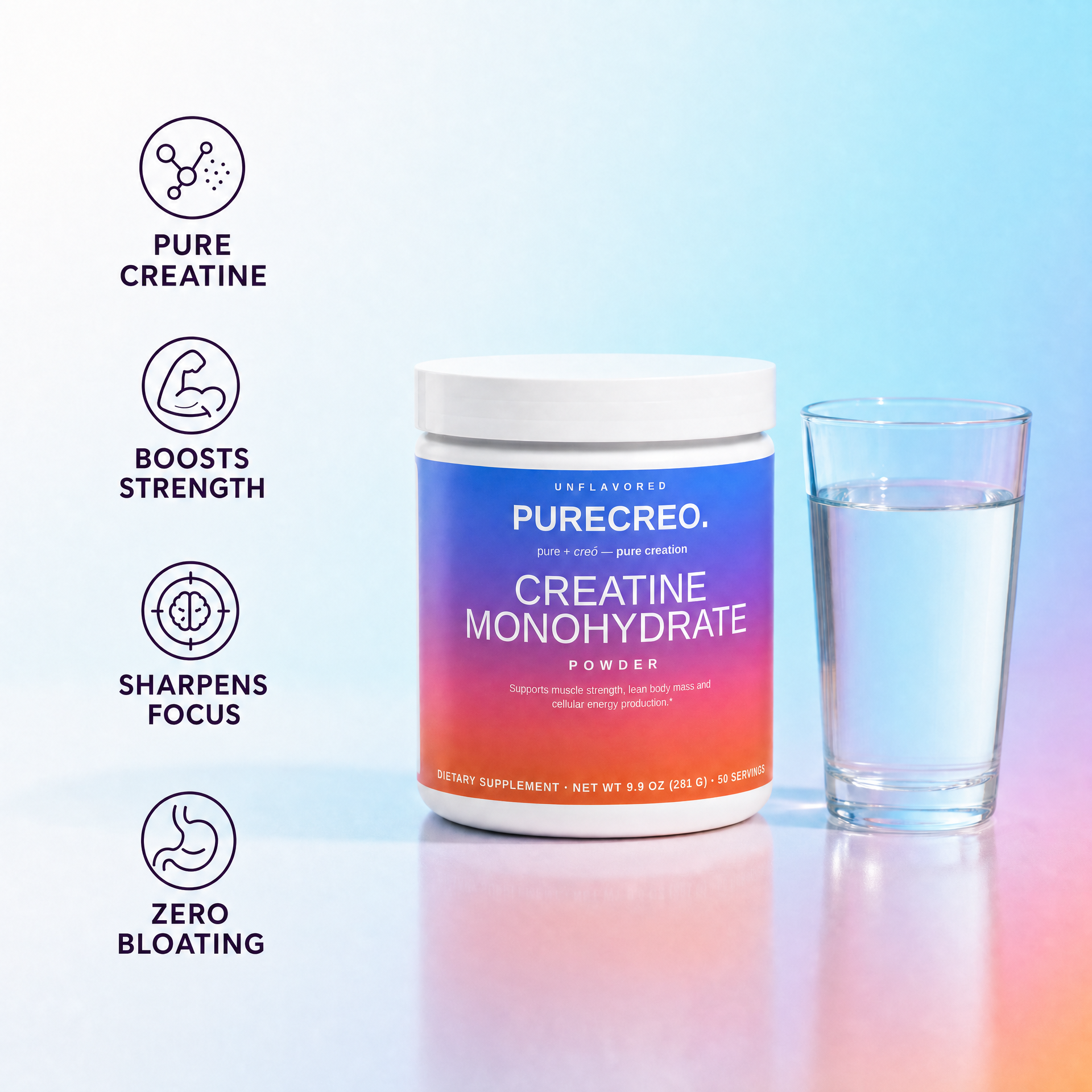 Creatine Monohydrate — Unflavored · 2-Pack (Save 5%)